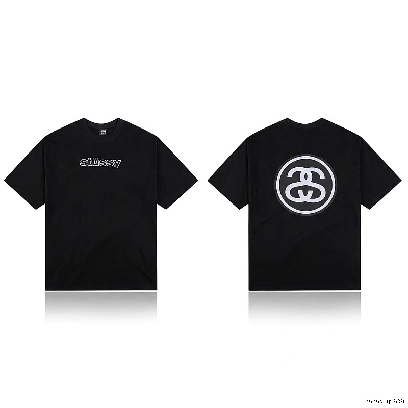 Stussy classic black T-shirt