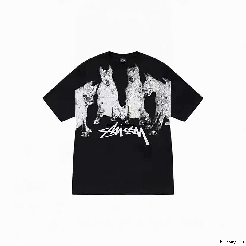 Stussy Classic Graphic T-shirt Black White Stussy for Daily Styling