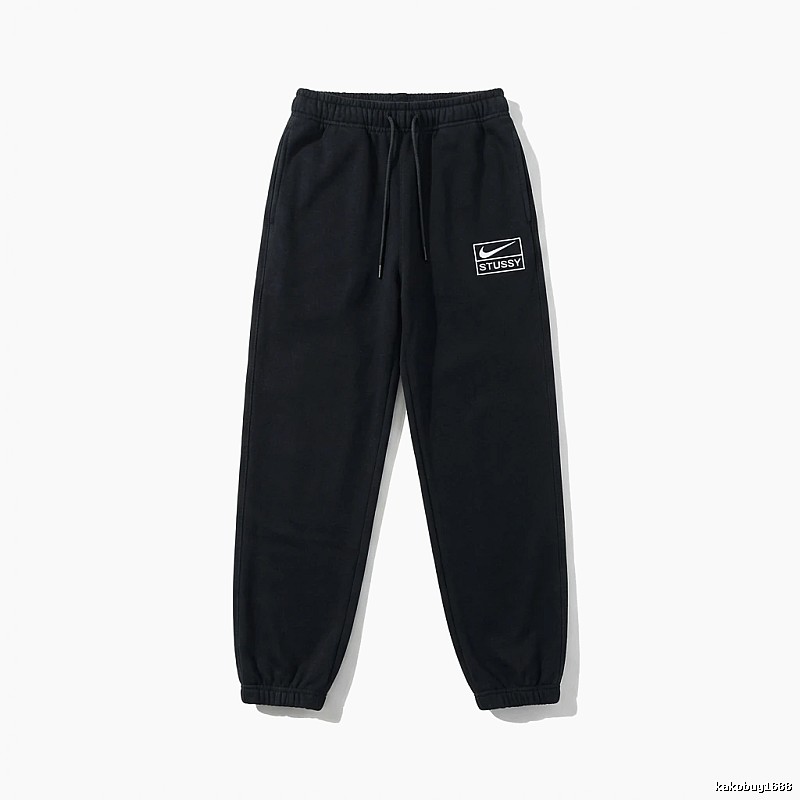 Stussy Co-branded Casual Black Sweatpants