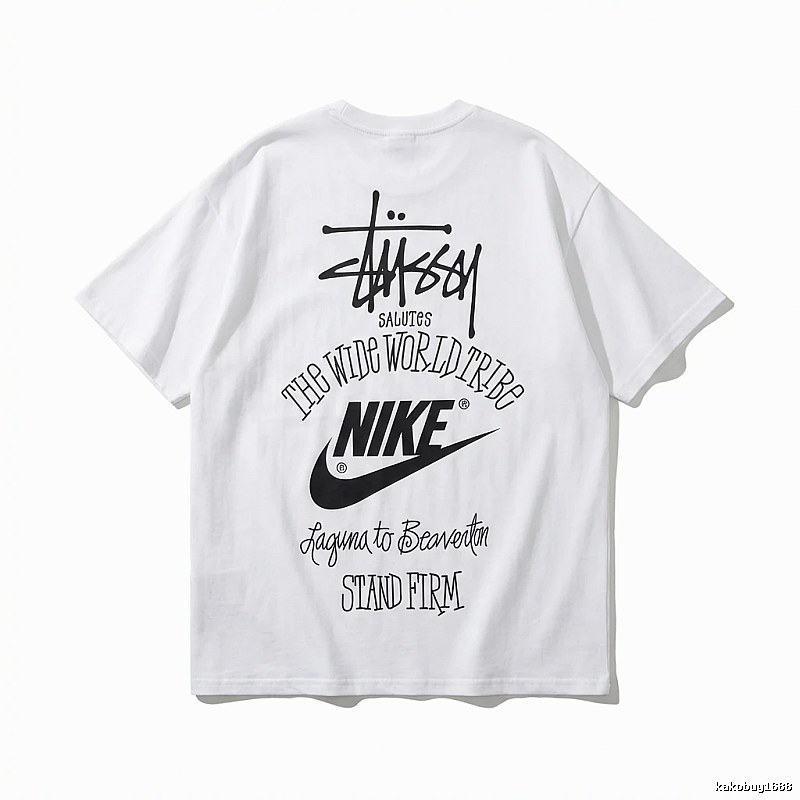 Stussy Co-branded Simple White T-shirt