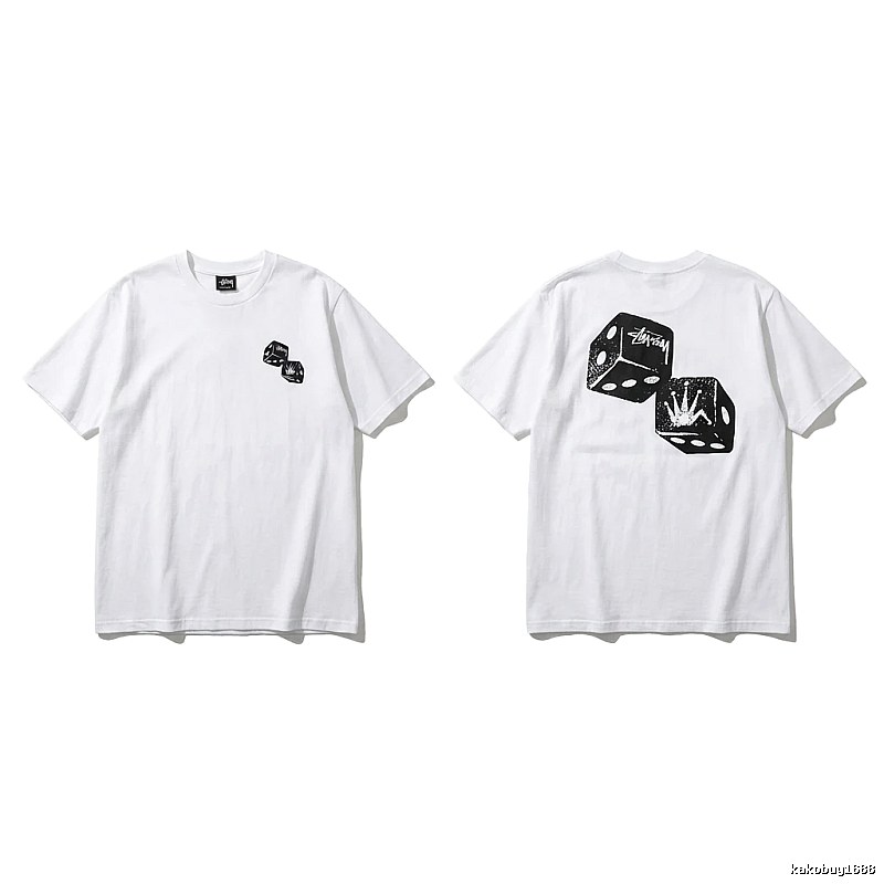 Stussy Dice Print White T-shirt