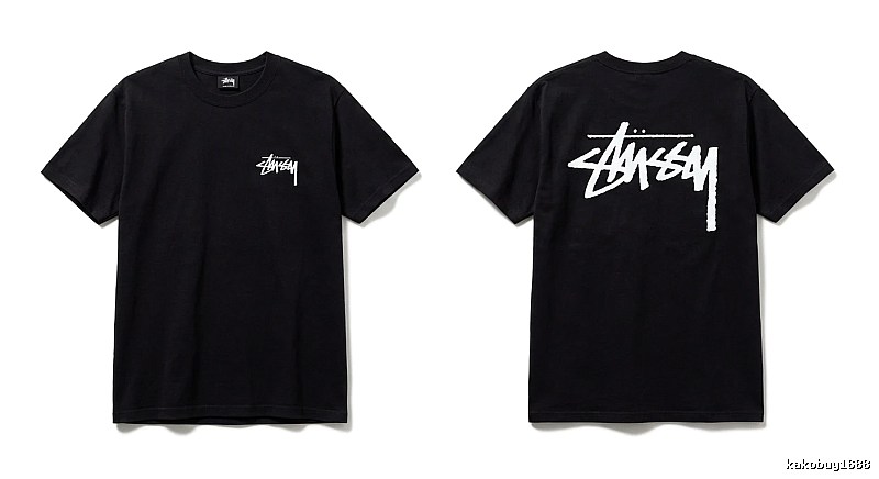 Stussy graffiti-style black T-shirt
