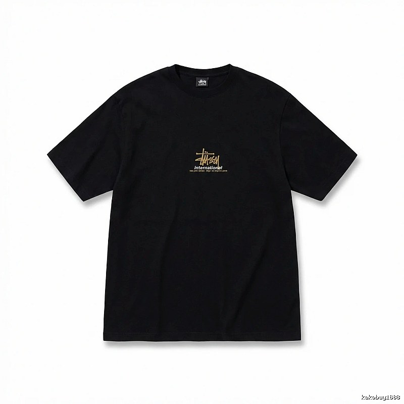 Stussy International Style Black T-shirt