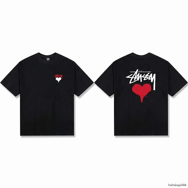 Stussy Love Graffiti Style Black T-shirt