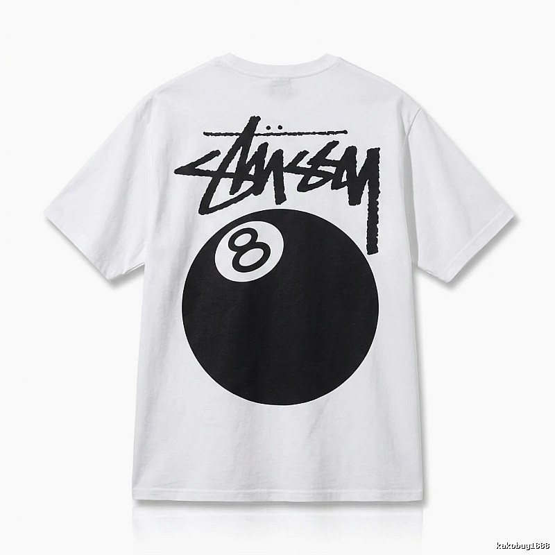 Stussy No.8 Ball White T-shirt
