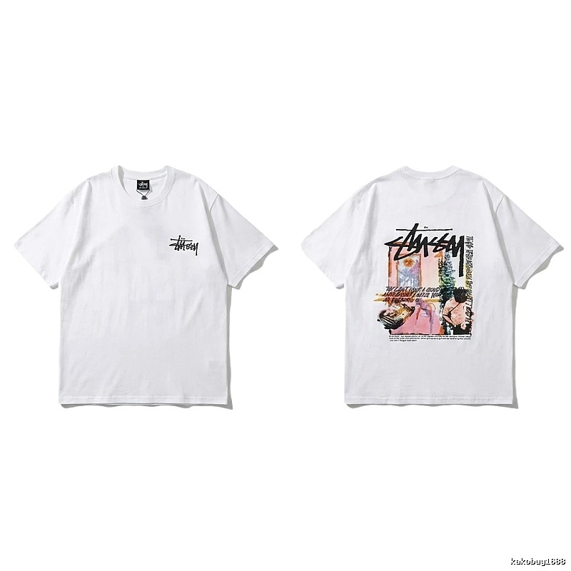 Stussy - printed casual white T - shirt