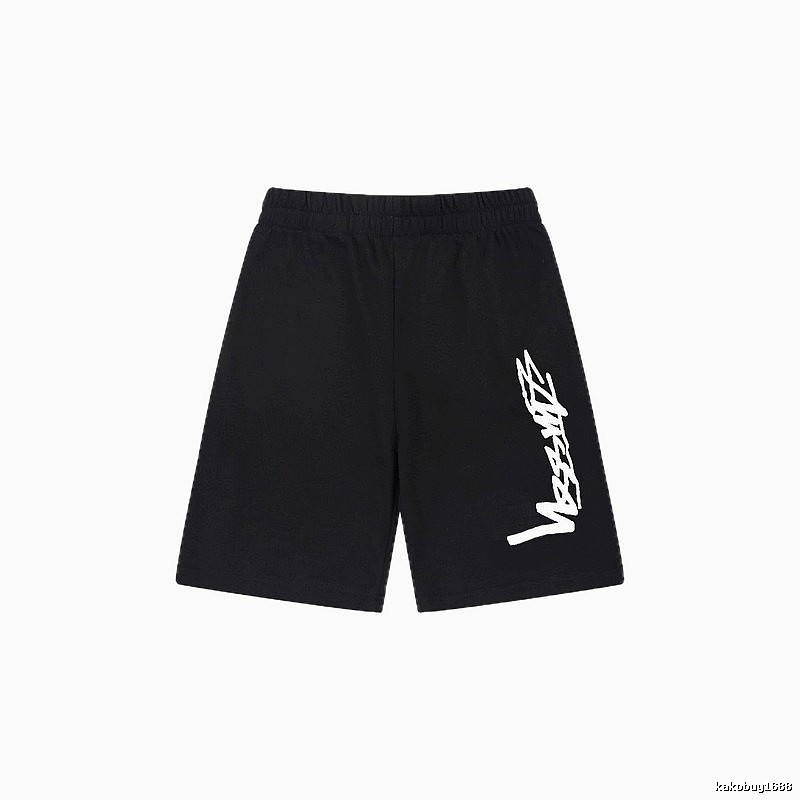 Stussy street-style black shorts