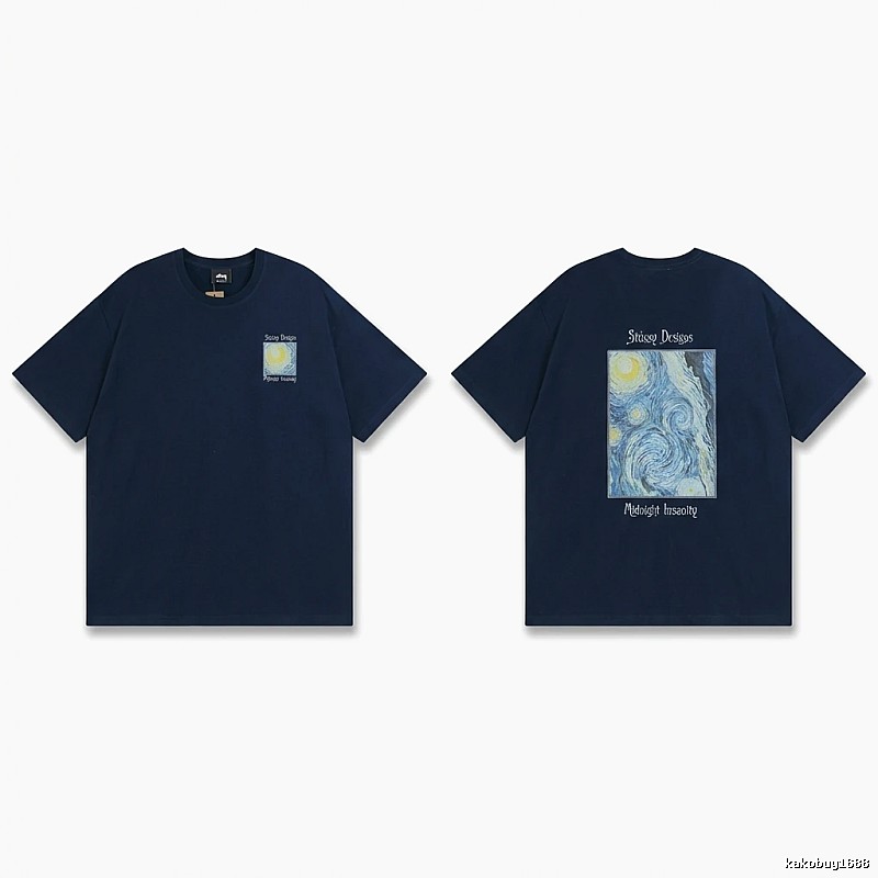 Stussy Van Gogh Series Dark Blue T-shirt