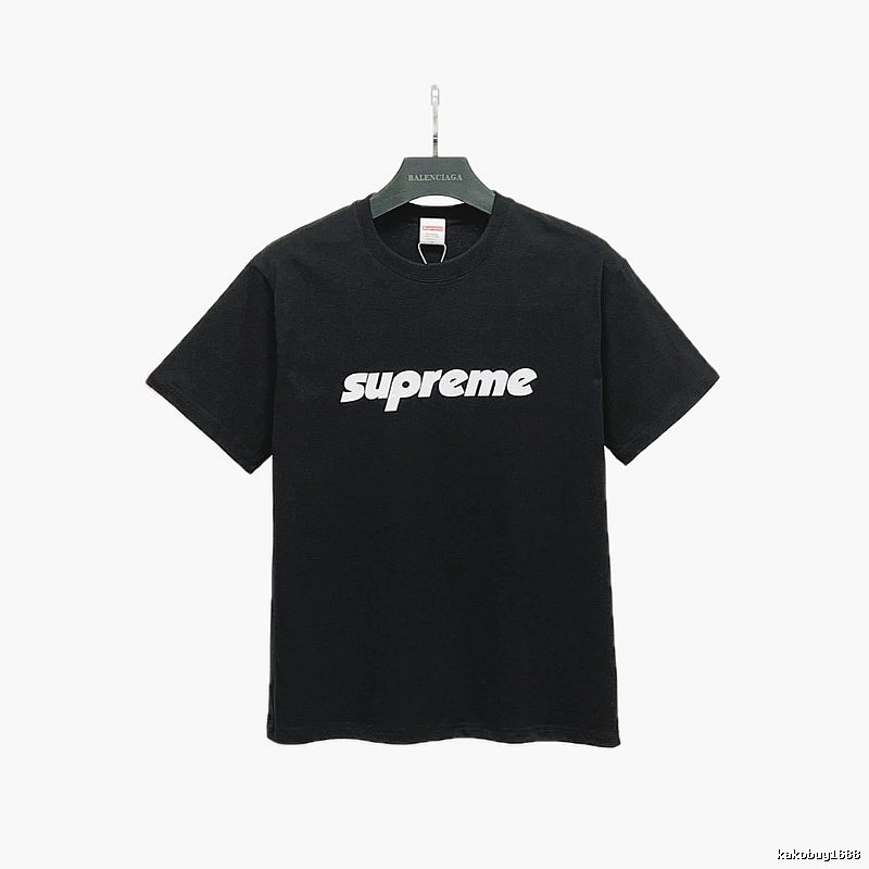 Supreme Classic Logo Street Style Black Short-sleeve T-shirt