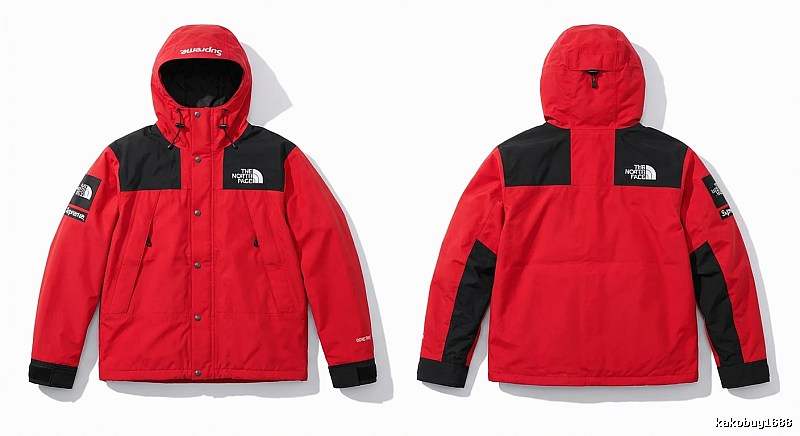Supreme co-branded red windbreaker