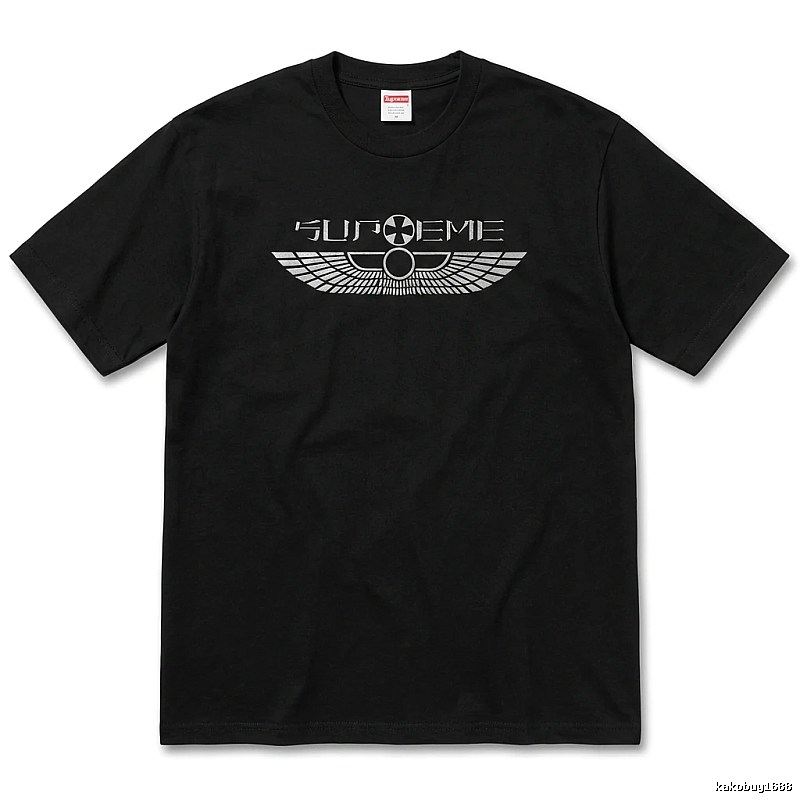 Supreme Flight Series Trendy Cool Black T-shirt