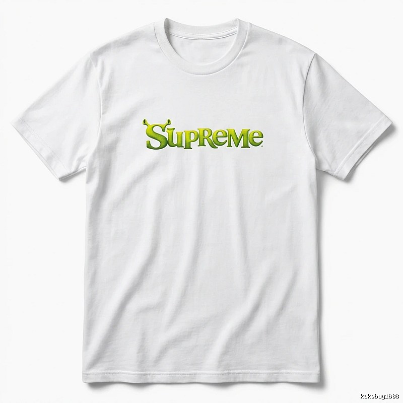 Supreme Fluorescent Green Trendy T-shirt