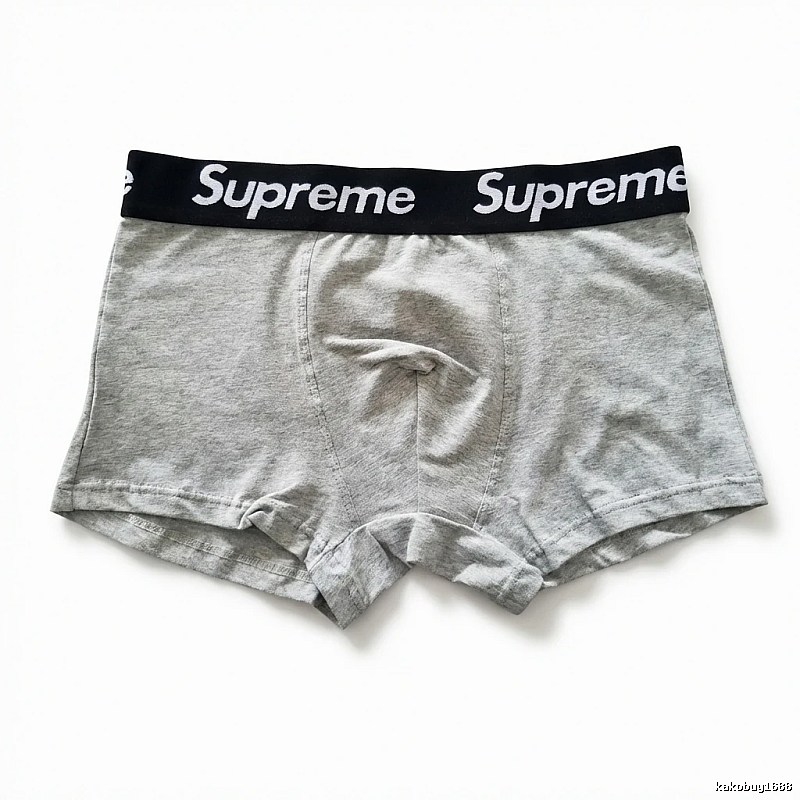 Supreme minimalist light gray underwear