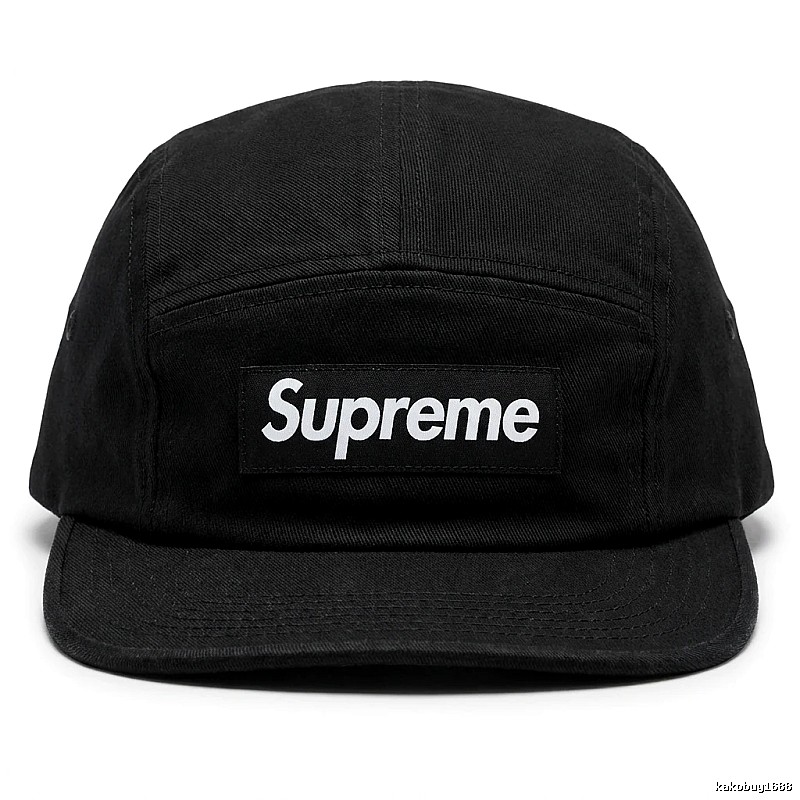 Supreme minimalist style black hat