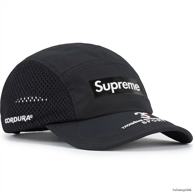Supreme minimalist style black hat