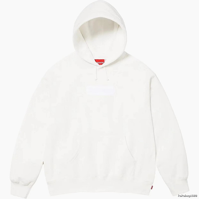 Supreme Monogram Logo hoodie Gray Red Oversized for Layered Styling