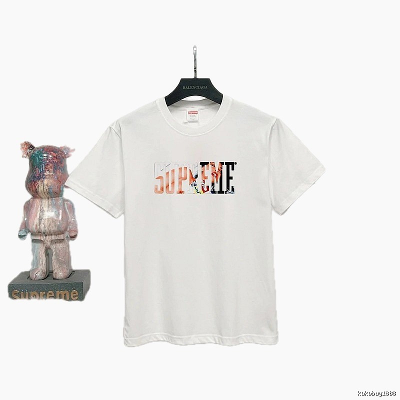 Supreme Printed Street Style White Short-sleeve T-shirt