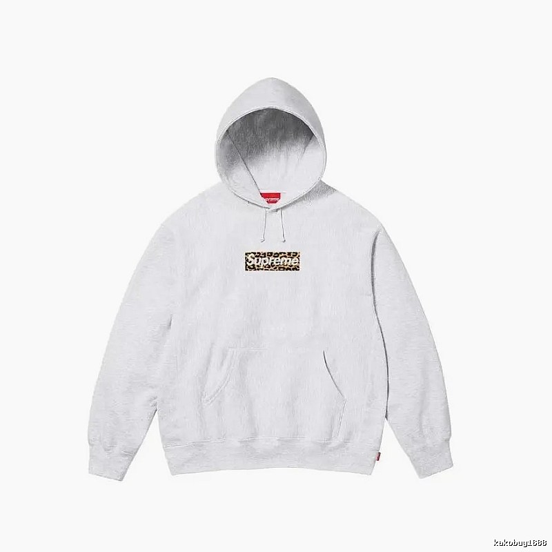 Supreme Resort Logo hoodie Gray Red Oversized for Travel Looks