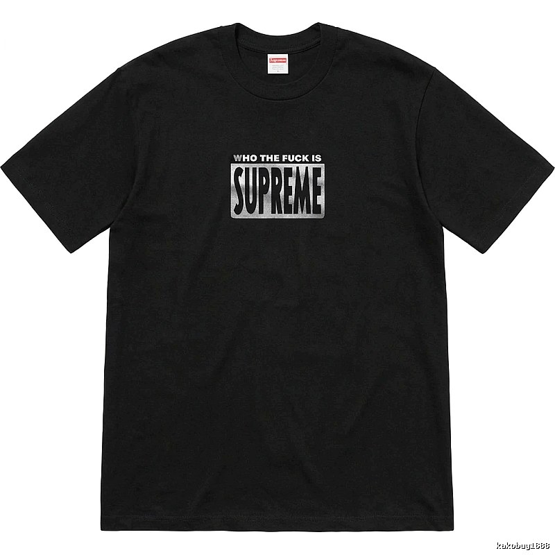Supreme trendy and cool black short-sleeved shirt
