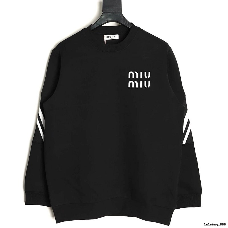 Sweatshirt by Miu Miu with Black Sweatshirt with White Miu