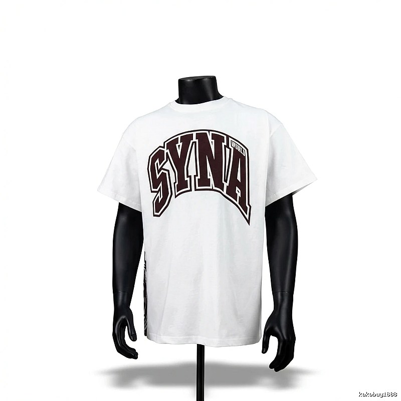 SynaWorld Alphabet Trend White T-shirt