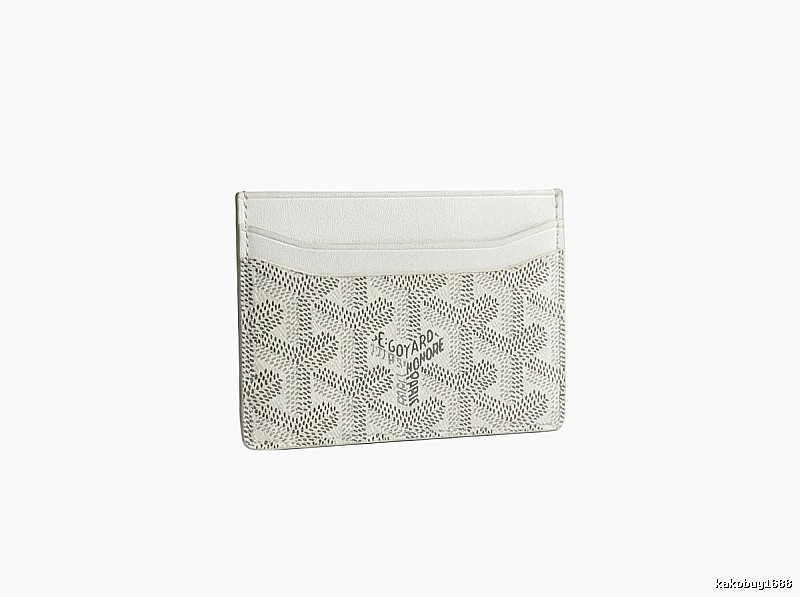 The classic white card case of GOYARD