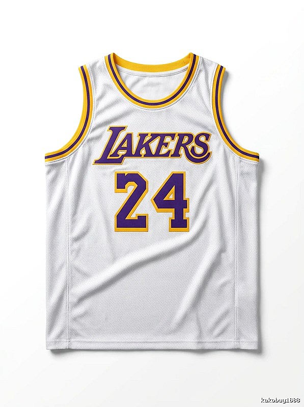 The No. 24 white jersey of the Kobe Lakers.