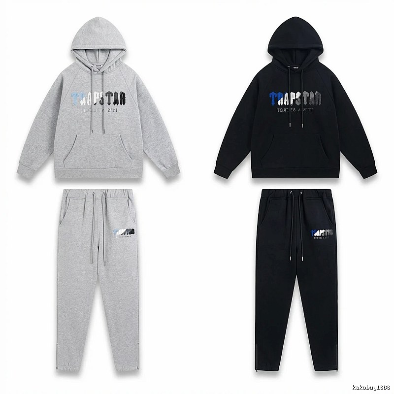 Trapstar Casual Style Grey-Black Suit