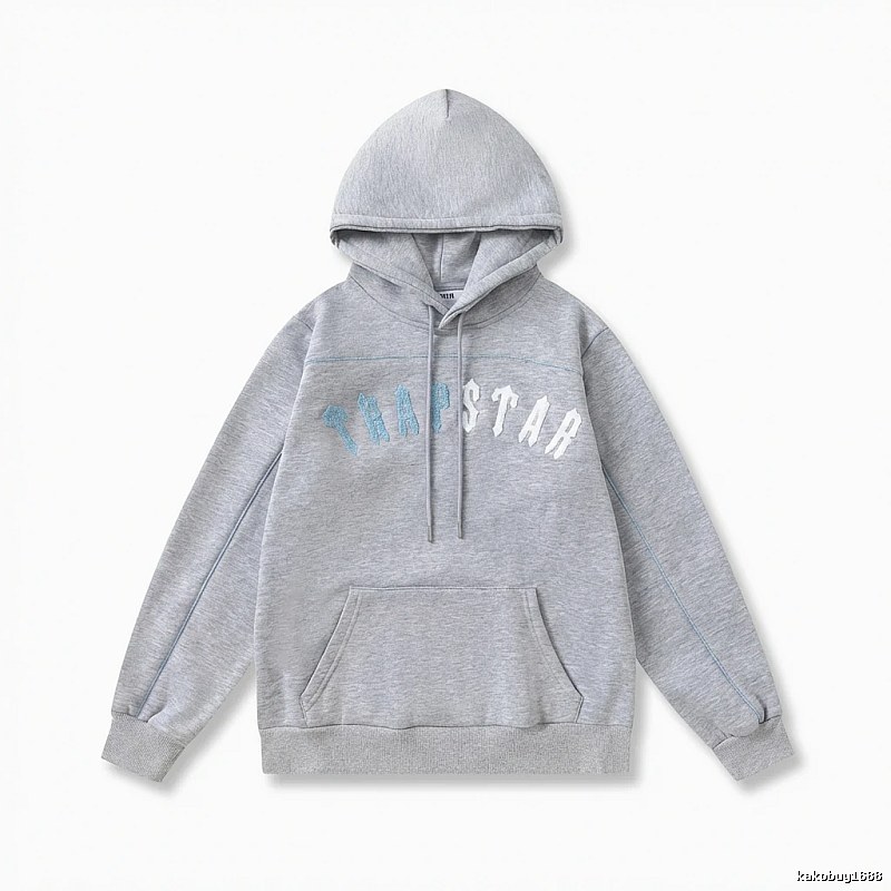 Trapstar Letter Style Grey Hoodie