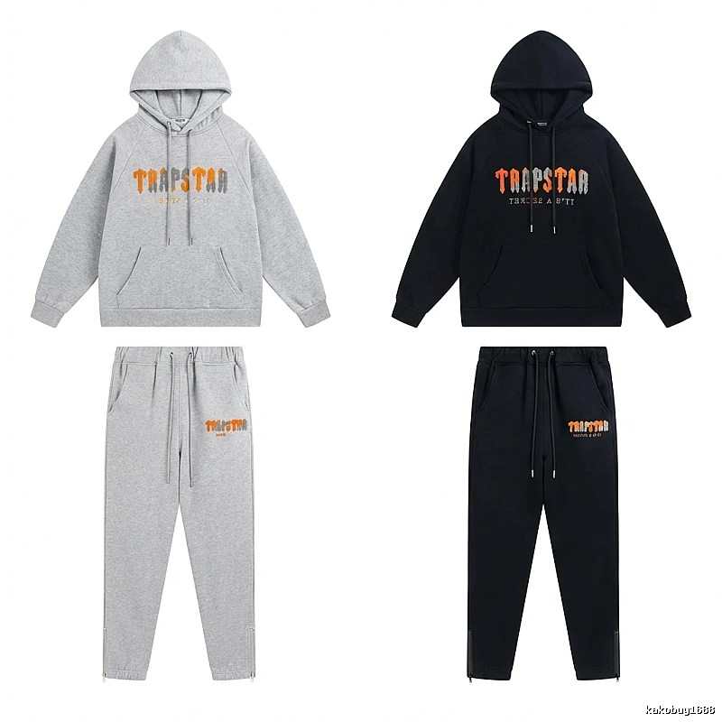 Trapstar Printed Streetwear Set (Grey/Black)