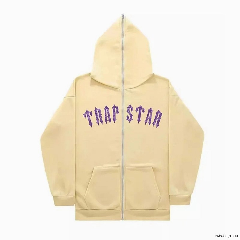 Trapstar Statement Graphic zip hoodie Black Zip Pink for Easy Pairing