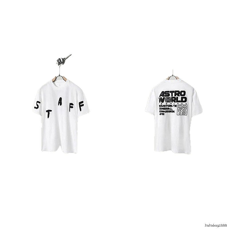 Travis Scott AstroWorld Street Style White T-Shirt