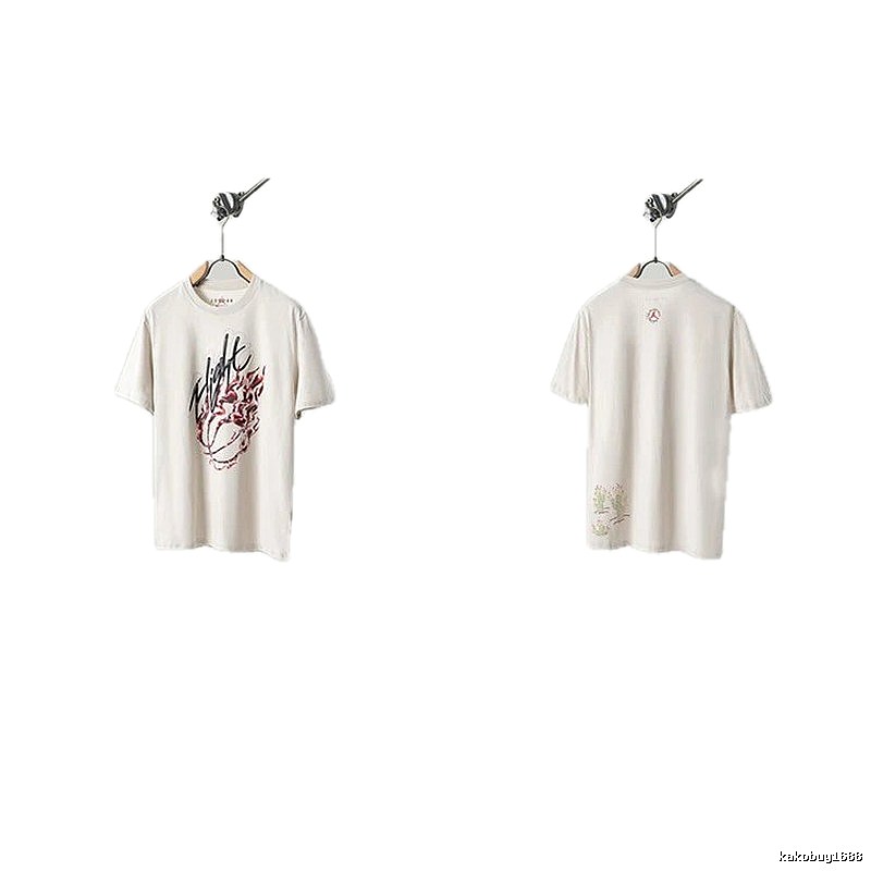 Travis Scott Cactus Co-branded Street-style Off-white T-shirt