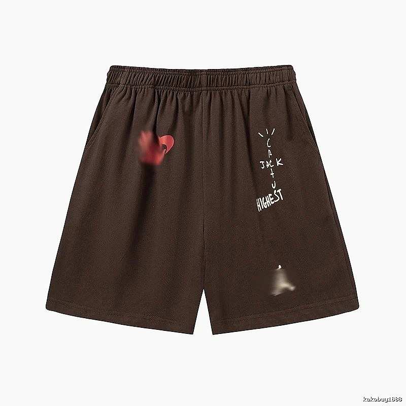 Travis Scott Sport Graphic T-shirt Brown Travis Scott for Warm Weather