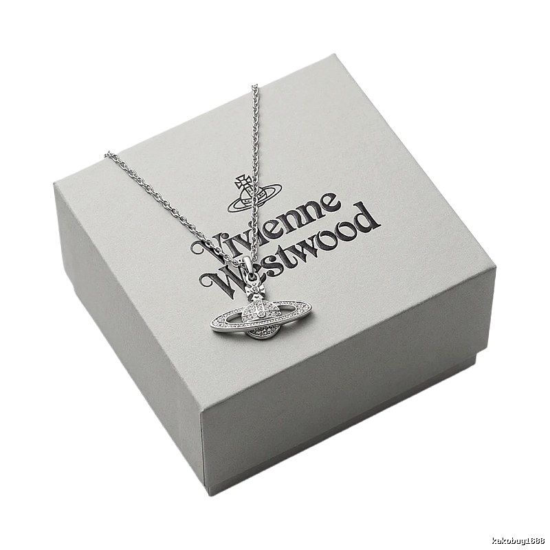 Vivienne Westwood Saturn Silver Necklace