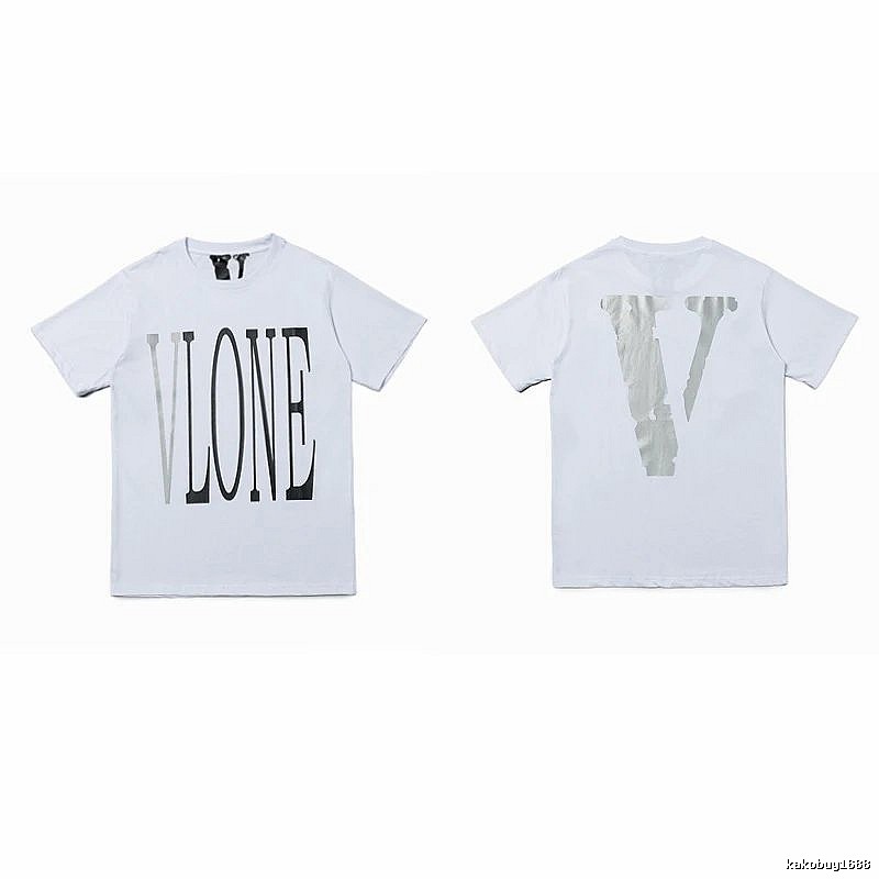 Vlone Patterned Logo T-shirt Black Purple Vlone with Signature Styling